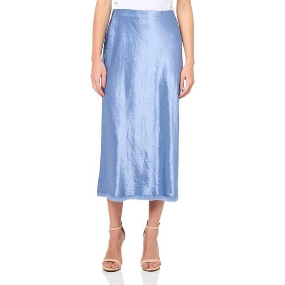 Vince Fray Edge Bias Skirt in Azure Gem L - Picture 1 of 3